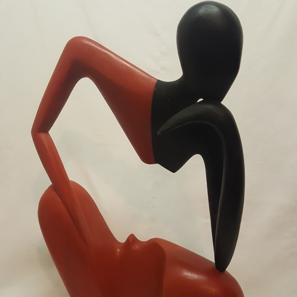 Abstract wooden sculpture